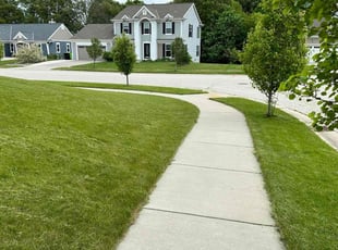 Yvonne C.'s grass cutting service result
