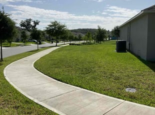 Jessica W.'s grass maintenance service result