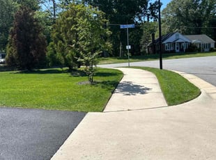 Valerie P.'s grass cutting service result