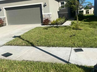 Amber M.'s grass maintenance service result