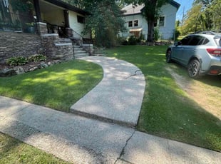 Chris L.'s lawn care service result