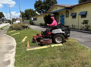 Malerie S.'s grass maintenance service result