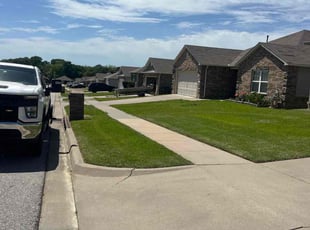 Lucy B.'s grass maintenance service result