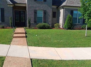 Hannah J.'s lawn maintenance service result