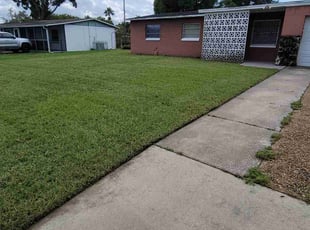 Joanie W.'s lawn care service result