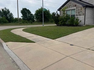 Evan B.'s turf maintenance service result