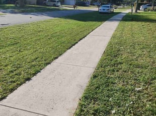 Kevin Y.'s lawn care services service result