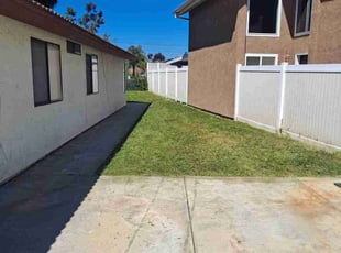 Ms Q.'s Long Grass Cleanup service result