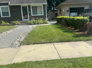 Darenisha M.'s lawn service service result