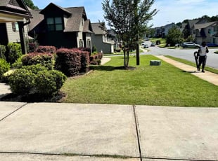 Pam L.'s lawn maintenance service result