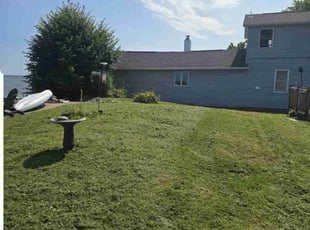 Lawrence R.'s lawn maintenance service result