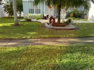 Destiney D.'s lawn maintenance service result