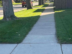 Jeffrey J.'s grass maintenance service result