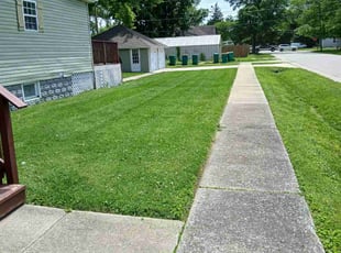 Raj K.'s lawn maintenance service result