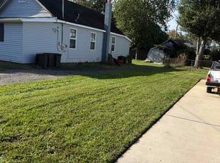 Cynthia H.'s grass maintenance service result