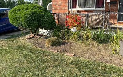 Photo of Julie D.'s yard after getting landscaping in Magnetic Springs, OH