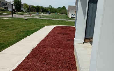 Photo of Melissa M.'s yard after getting landscaping in Crooksville, OH