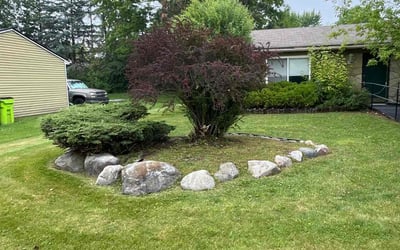 Photo of Amanda M.'s yard after getting landscaping in Novi, MI