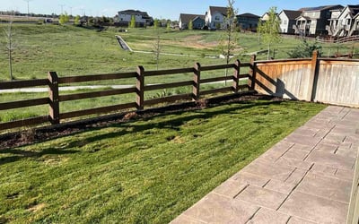 Photo of Anita W.'s yard after getting landscaping in Kiowa, CO