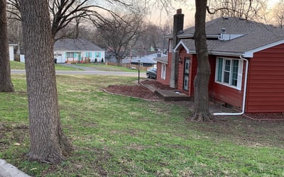 Photo of Ryan B.'s yard after getting landscaping in Mound City, KS