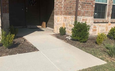 Photo of Josephine V.'s yard after getting landscaping in Scurry, TX