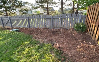 Photo of Courtney A.'s yard after getting landscaping in Mount Holly, NC