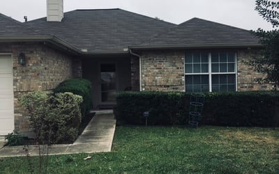 Photo of Brittany K.'s yard after getting landscaping in Leming, TX