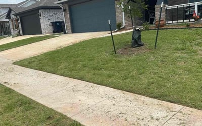 Photo of David A.'s yard after getting landscaping in Purcell, OK
