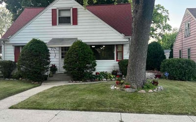 Photo of Lisa B.'s yard after getting landscaping in Eagle, WI