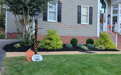 Photo of Kenneth F.'s yard after getting landscaping in Jarratt, VA