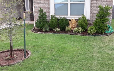 Photo of Heather L.'s yard after getting landscaping in Luther, OK