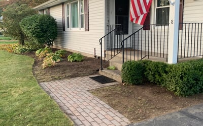 Photo of Sara H.'s yard after getting landscaping in Clinton, MA