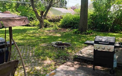 Photo of Chris R.'s yard after getting landscaping in Columbia City, IN