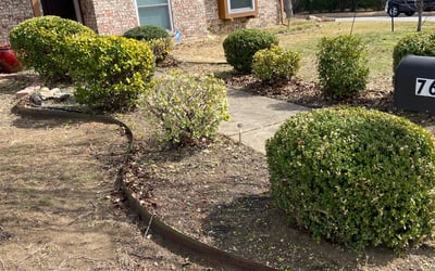 Photo of Eric B.'s yard after getting landscaping in Lipan, TX