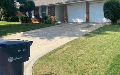 Photo of Ariel B.'s yard after getting landscaping in Luther, OK