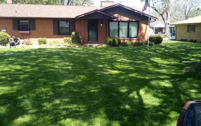 Photo of Alan S.'s yard after getting landscaping in Edinburgh, IN