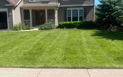 Photo of Michael B.'s yard after getting landscaping in Dundee, IL