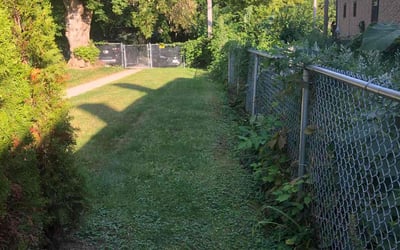 Photo of Charles O.'s yard after getting landscaping in Hales Corners, WI
