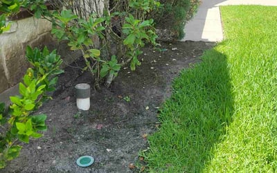 Photo of Adrian A.'s yard after getting landscaping in Winnie, TX