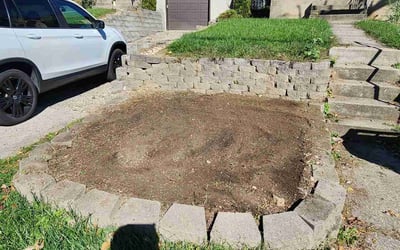 Photo of Kevin C.'s yard after getting landscaping in Warsaw, KY