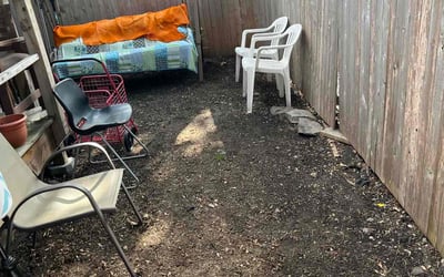 Photo of Marie F.'s yard after getting landscaping in West Roxbury, MA