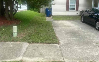 Photo of Melanie L.'s yard after getting landscaping in Micro, NC