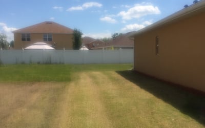 Photo of John D.'s yard after getting landscaping in Intercession City, FL