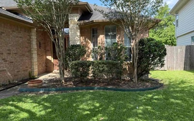 Photo of Heather S.'s yard after getting landscaping in Richmond, TX