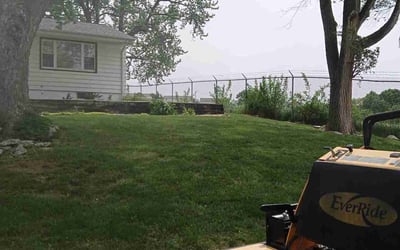 Photo of Kristen L.'s yard after getting landscaping in Elkhorn, NE