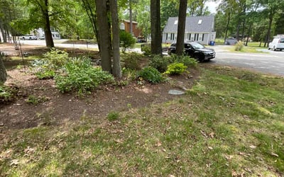 Photo of Austin C.'s yard after getting landscaping in Hadensville, VA