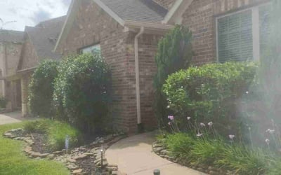 Photo of Brandon R.'s yard after getting landscaping in Conroe, TX