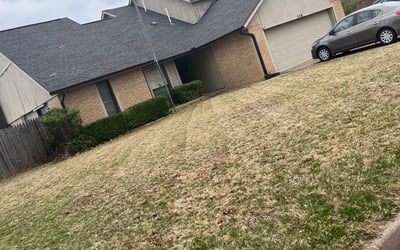 Photo of Dawn H.'s yard after getting landscaping in Prague, OK