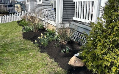 Photo of Robert D.'s yard after getting landscaping in Guilford, IN
