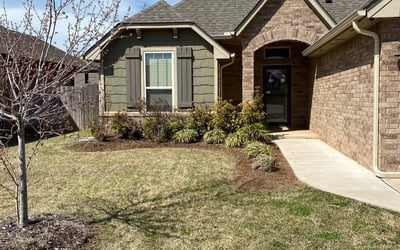 Photo of Tyler B.'s yard after getting landscaping in Chandler, OK